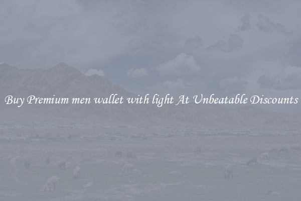 Buy Premium men wallet with light At Unbeatable Discounts