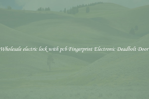 Wholesale electric lock with pcb Fingerprint Electronic Deadbolt Door 