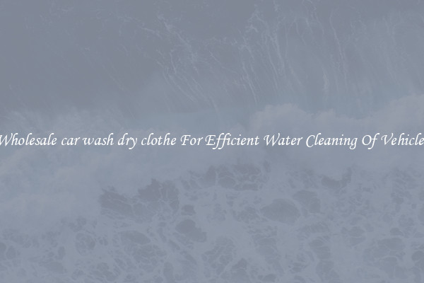 Wholesale car wash dry clothe For Efficient Water Cleaning Of Vehicles