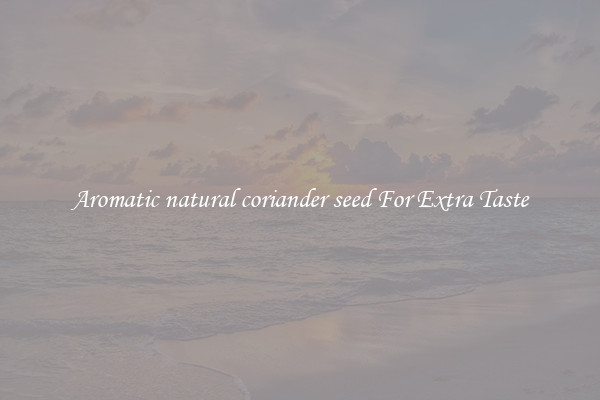 Aromatic natural coriander seed For Extra Taste