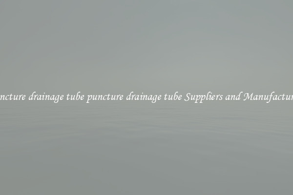 puncture drainage tube puncture drainage tube Suppliers and Manufacturers