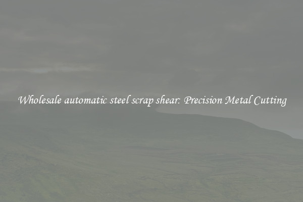 Wholesale automatic steel scrap shear: Precision Metal Cutting