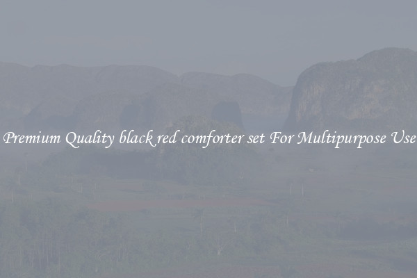 Premium Quality black red comforter set For Multipurpose Use