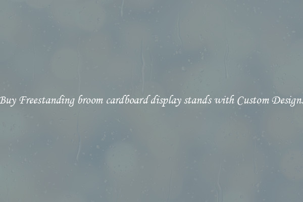 Buy Freestanding broom cardboard display stands with Custom Designs