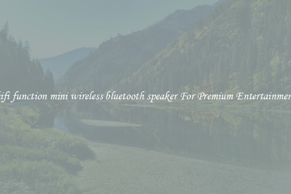 hifi function mini wireless bluetooth speaker For Premium Entertainment
