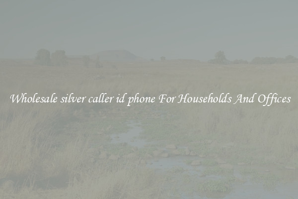 Wholesale silver caller id phone For Households And Offices