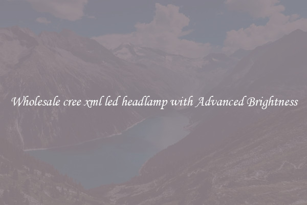 Wholesale cree xml led headlamp with Advanced Brightness