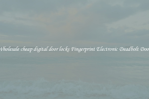 Wholesale cheap digital door locks Fingerprint Electronic Deadbolt Door 