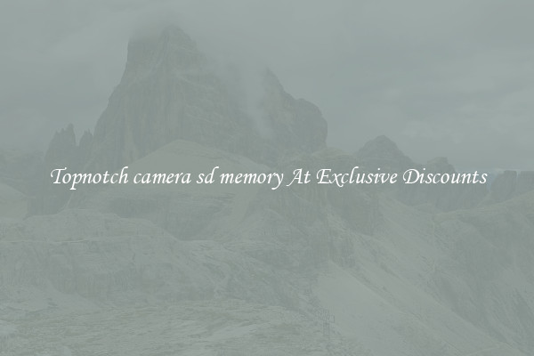Topnotch camera sd memory At Exclusive Discounts