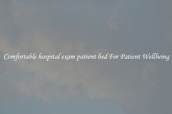 Comfortable hospital exam patient bed For Patient Wellbeing