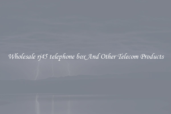 Wholesale rj45 telephone box And Other Telecom Products