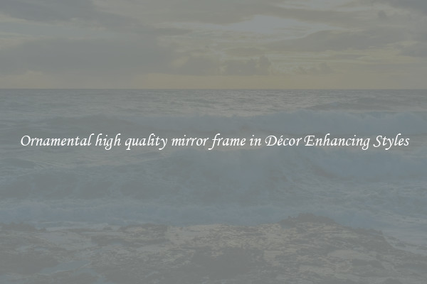 Ornamental high quality mirror frame in Décor Enhancing Styles