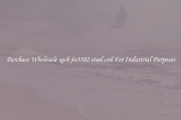 Purchase Wholesale sgch jis3302 steel coil For Industrial Purposes